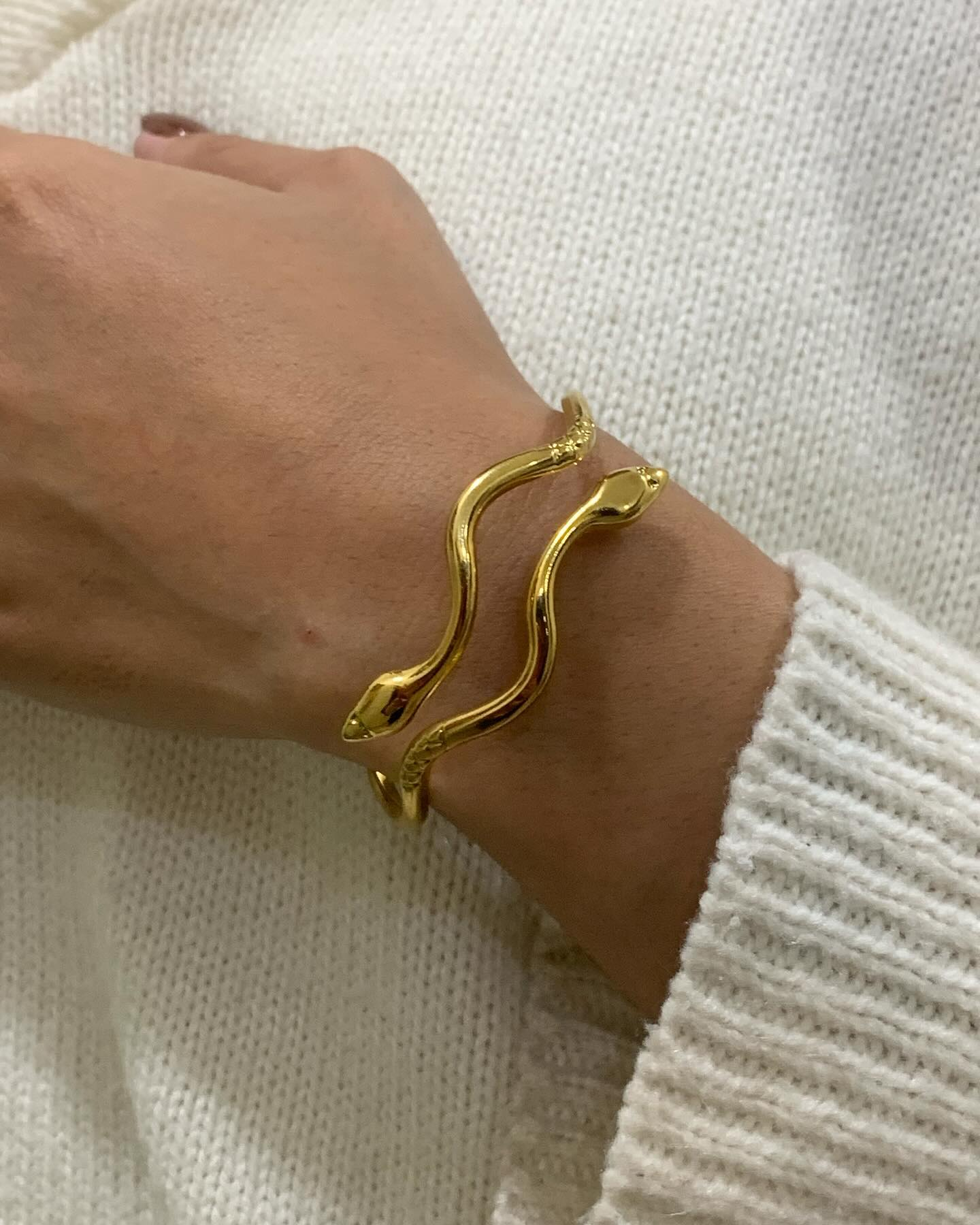 Brazalete Dorado Serpiente