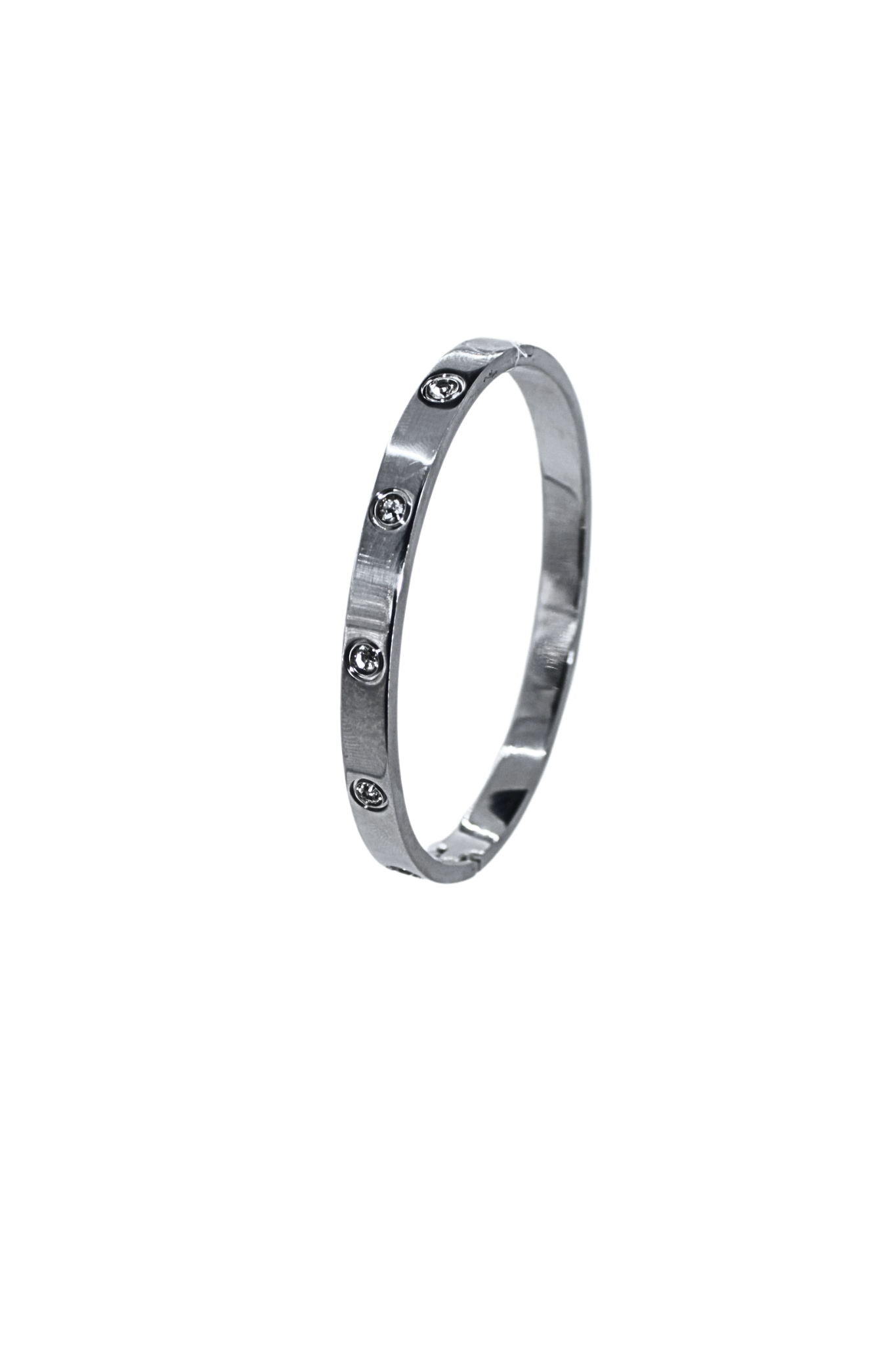 Brazalete Plateado con Brillitos