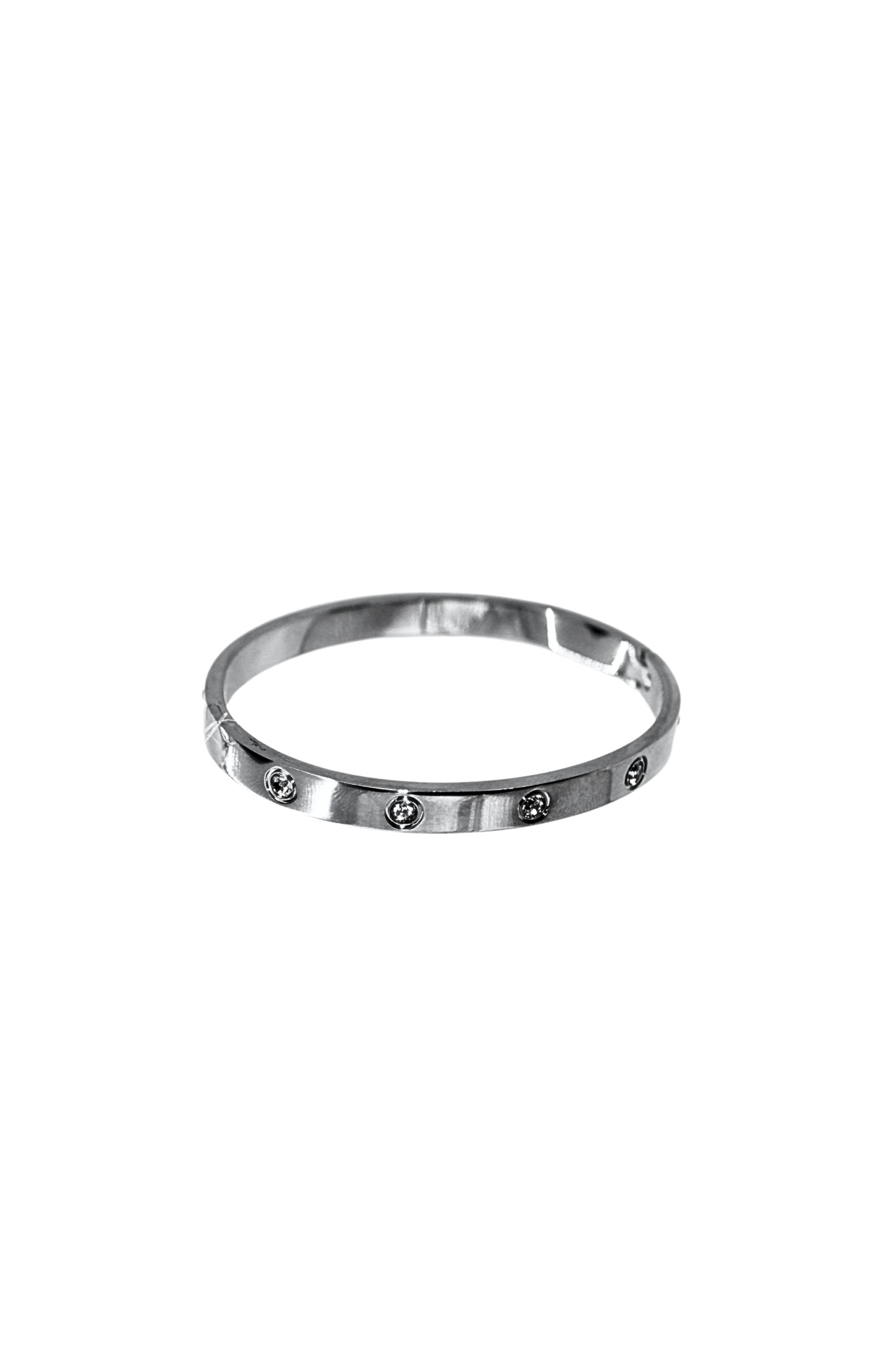 Brazalete con Brillitos Plateado