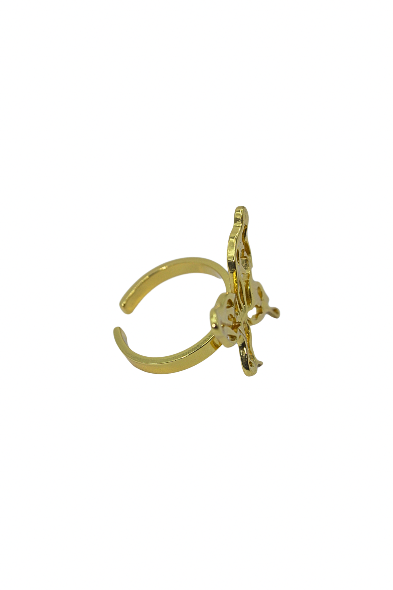 Anillo Mariposa Dorado Musas Joyeria