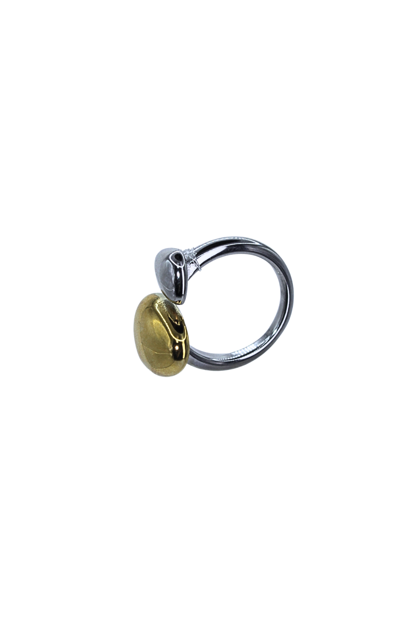 Anillo de Acero Inoxidable Bicolor Musas