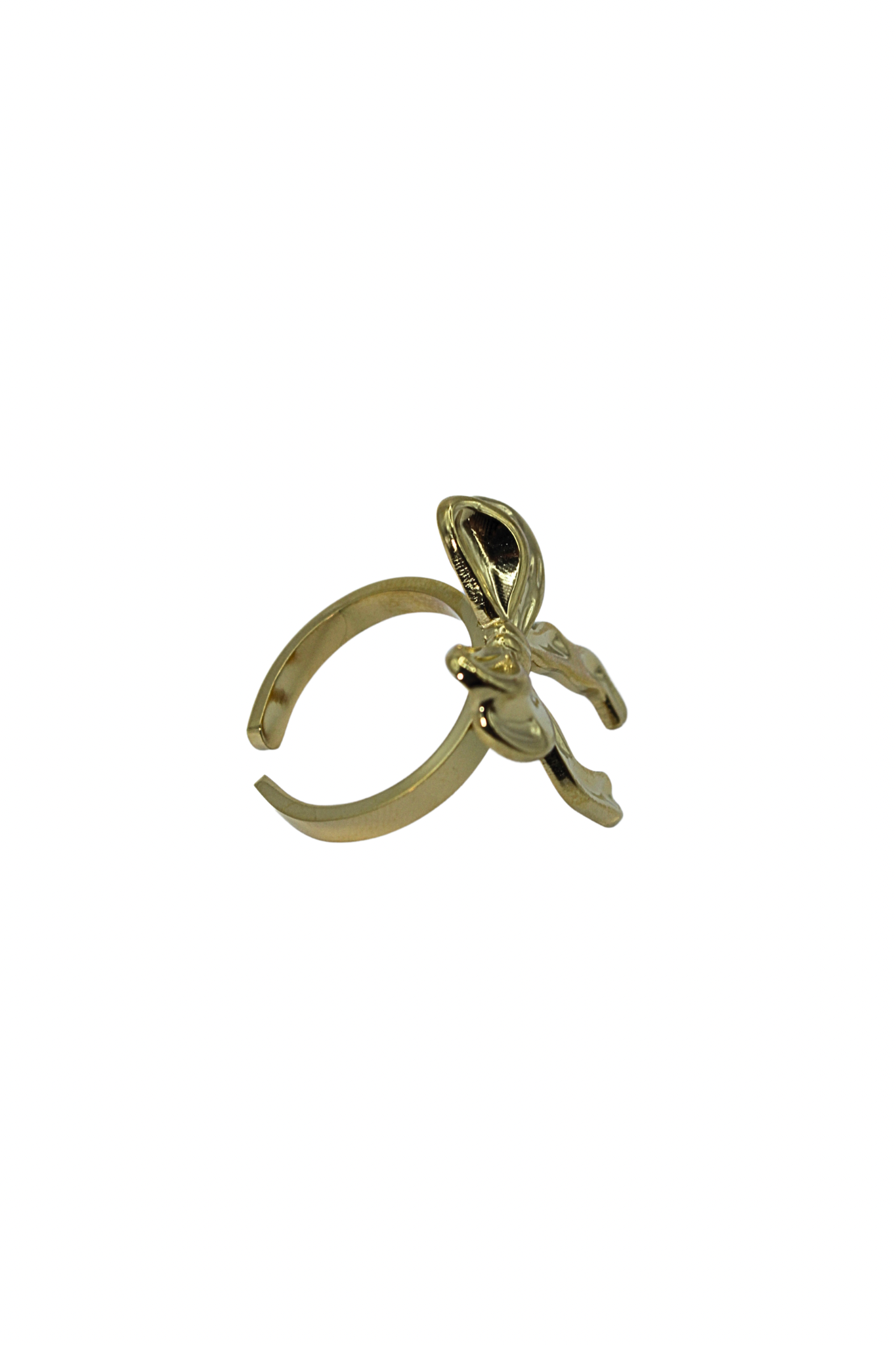 Anillo en forma de Moño Dorado