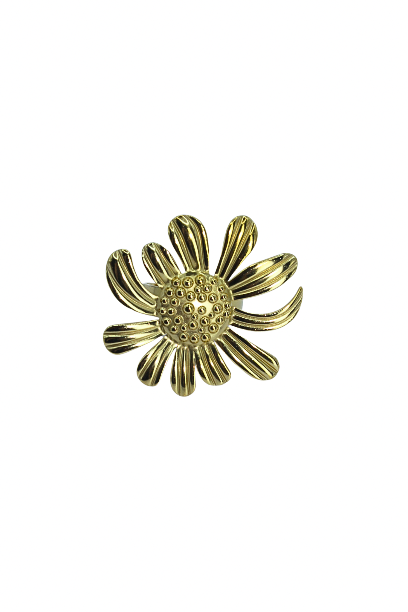 Anillos de Flor Dorada Eloisa Musas Joyeria
