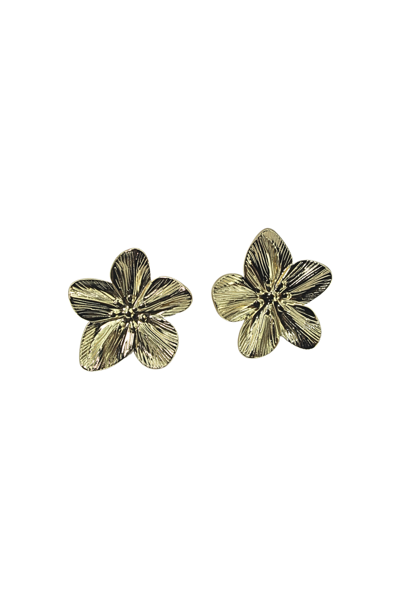 Constanza Aretes Dorados Musas Joyeria